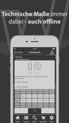 Die Wegertseder-App: Technische Maße immer dabei - auch offline